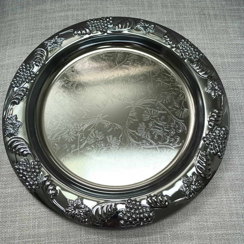 Action Industries 1983 Vintage Silver‎ Chrome Dish Tray 13